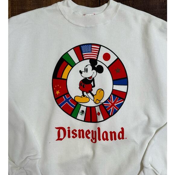 Vintage Disney Designs Mickey Mouse Disneyland Sweatshirt Size XL Made in USA - Picture 2 of 8